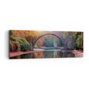 Schilderen op canvas - Aan de andere kant van de spiegel - 90x30 cm