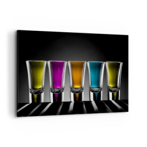 Schilderen op canvas - Kleuren van vreugde - 120x80 cm