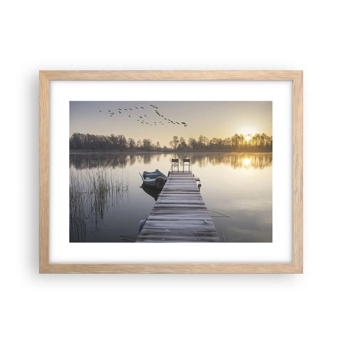 Een poster in een licht eiken lijst - Ik ben zo terug - 40x30 cm