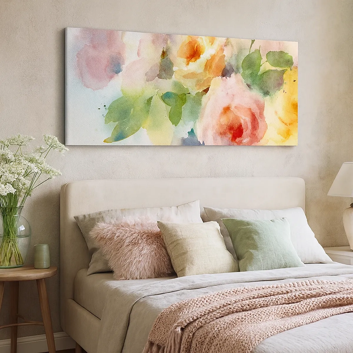 Schilderen op canvas - Delicaat als aquarel - 30x30 cm