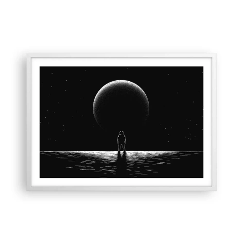 Poster in een witte lijst - Oog in oog - 70x50 cm