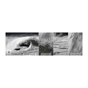 Fotobehang Monster Premium Sand - De woede van de oceaan - Zee, Oceaan, Hoge golf - 100x30 cm