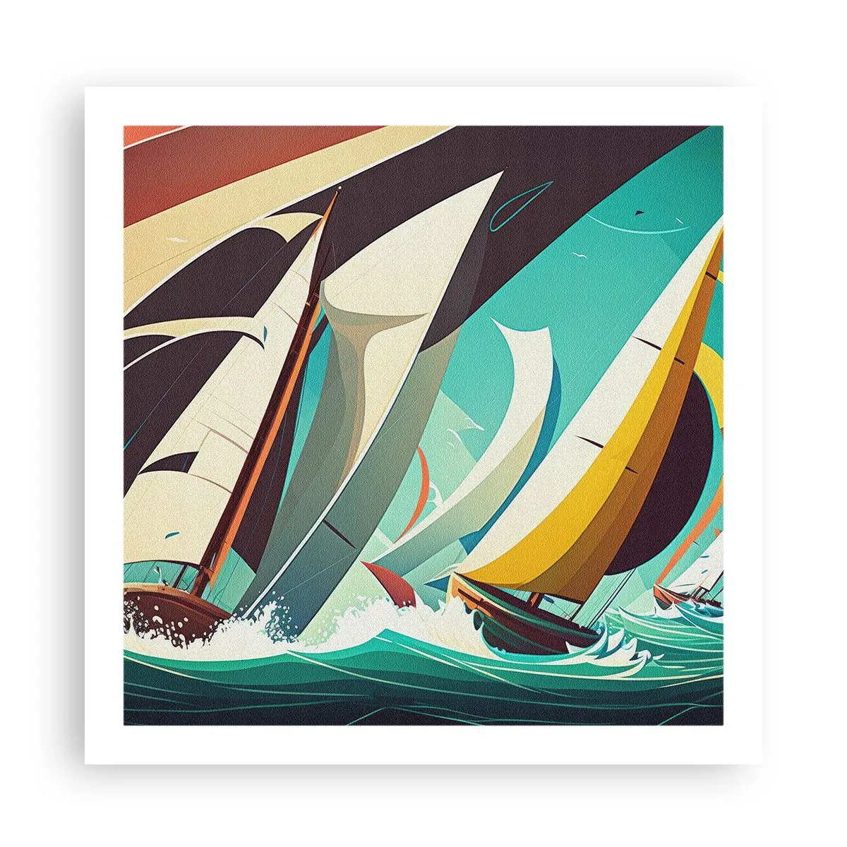 Poster - Met elementen als een broer - 60x60 cm