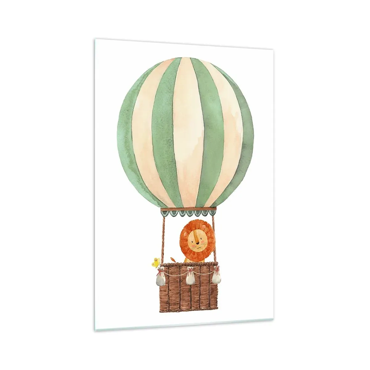 Schilderen op glas - Leons reizen - 70x100 cm