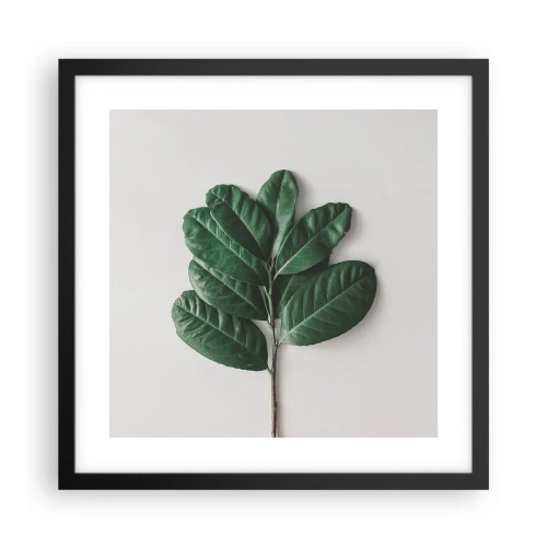 Poster in een zwarte lijst - Een tekening van de pure natuur - 40x40 cm