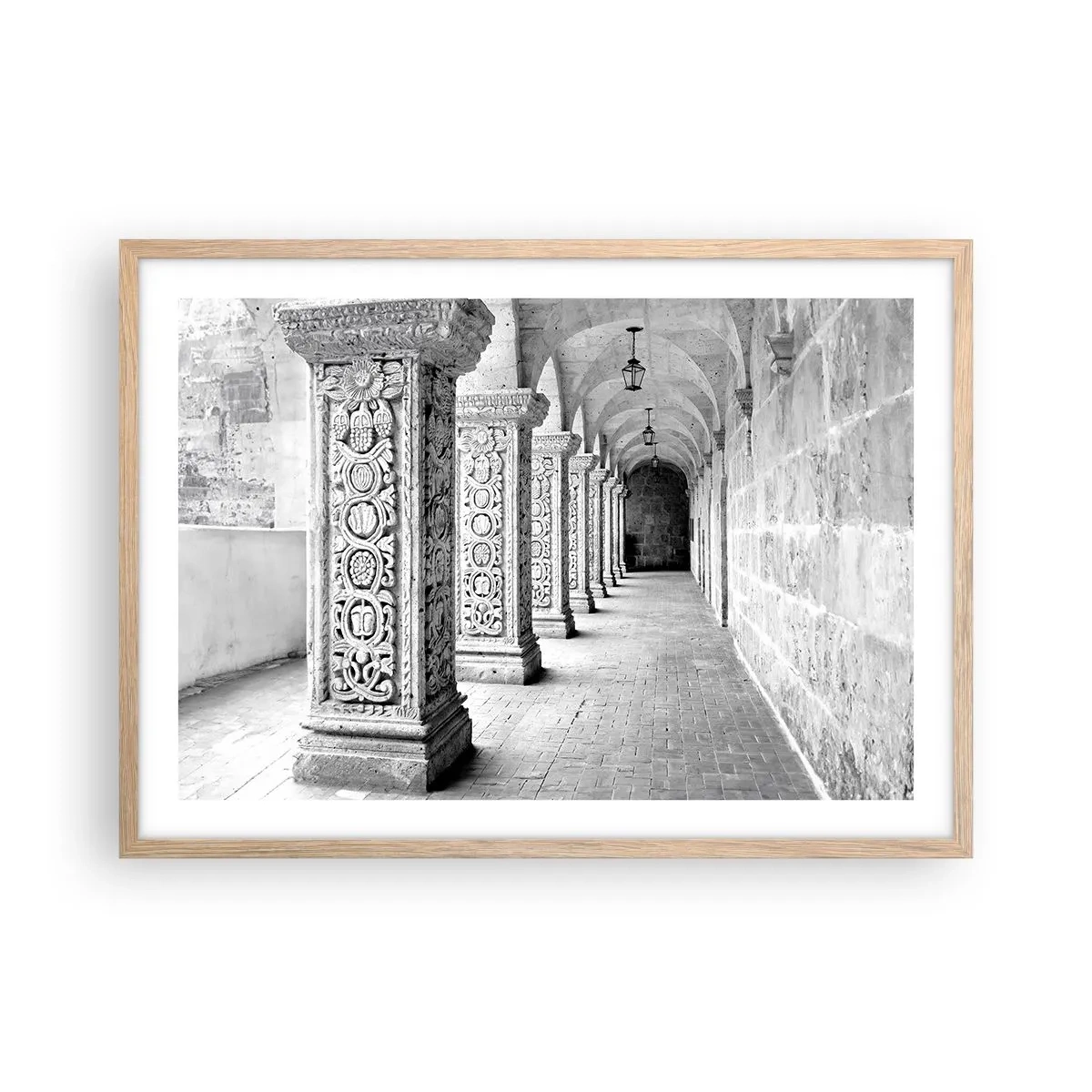 Een poster in een licht eiken lijst - En waar naar toe….? - 70x50 cm