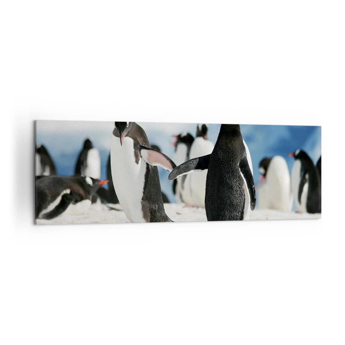 Schilderen op canvas - Dansen in de sneeuw - 160x50 cm