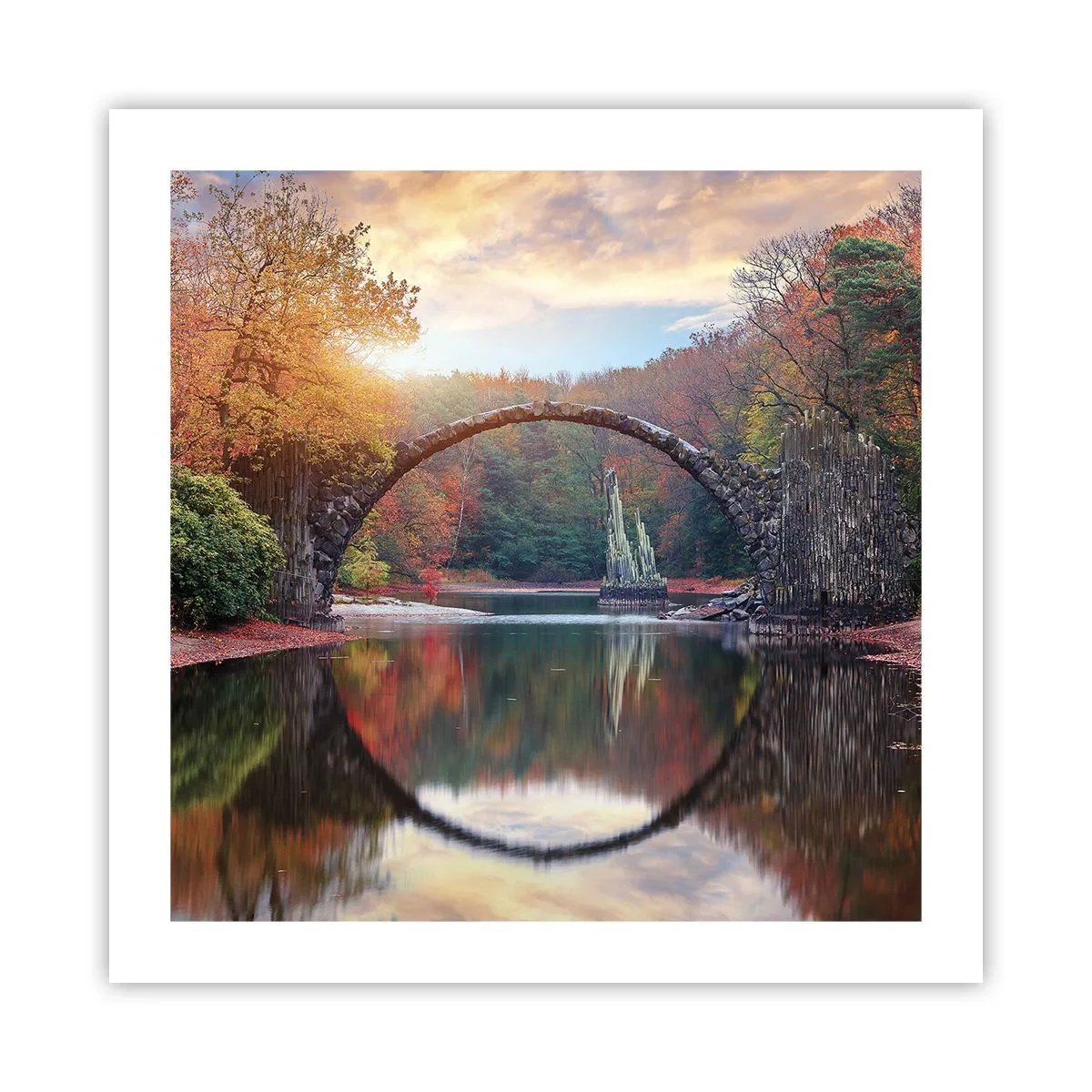 Poster - Aan de andere kant van de spiegel - 50x50 cm