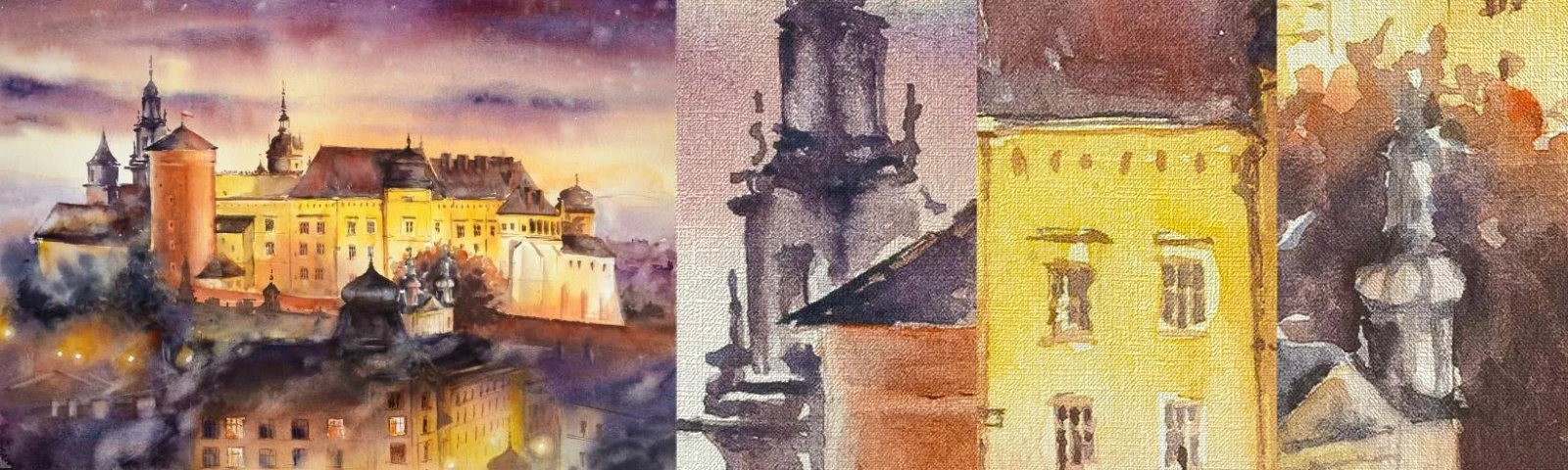 Fotobehang Monster Premium Canvas - Geschiedenis en sprookje - Slot, Klassiek, Architectuur - 100x30 cm