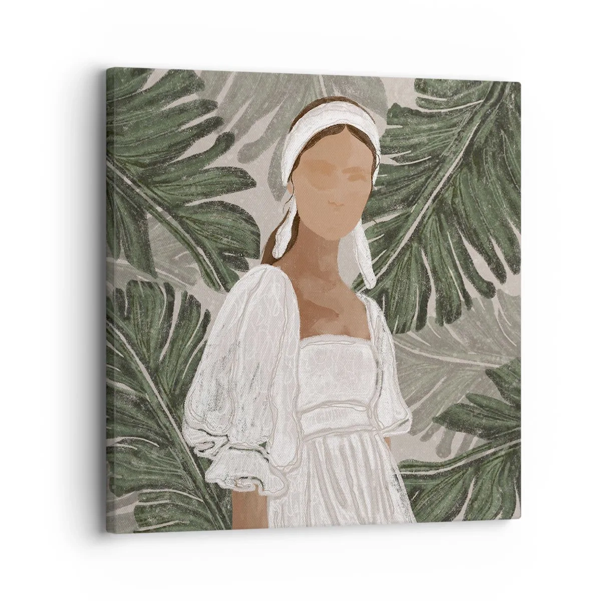 Schilderen op canvas - Exotisch portret - 30x30 cm