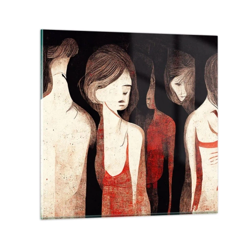 Schilderen op glas - Madonna's van duisternis - 50x50 cm