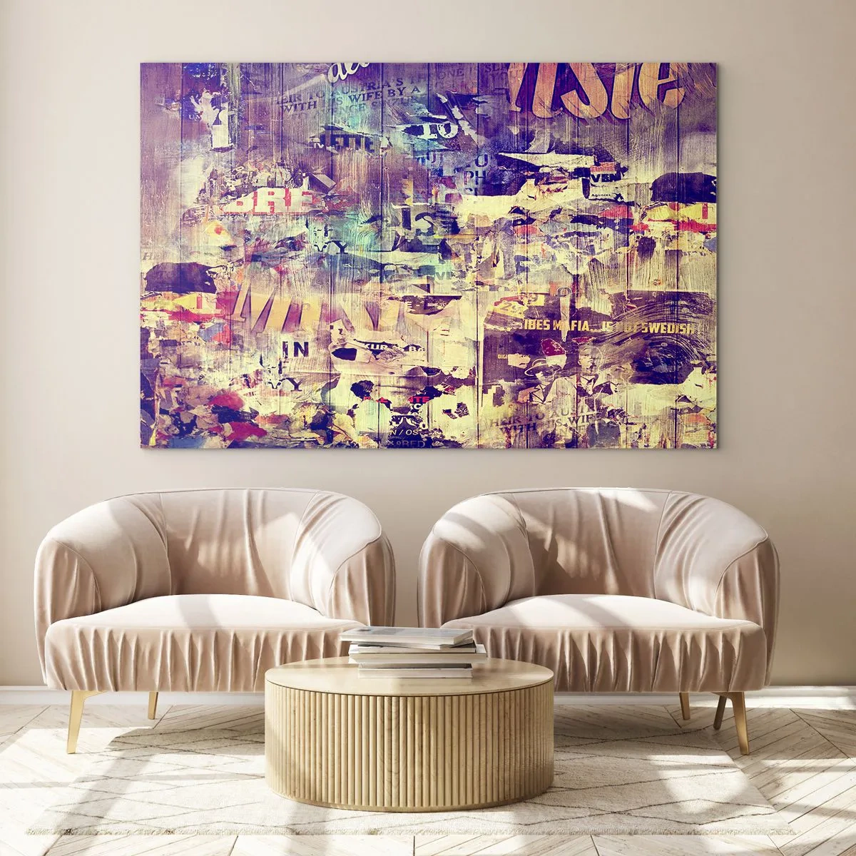 Schilderen op glas - En dat is alles wat er zal blijven - 120x80 cm