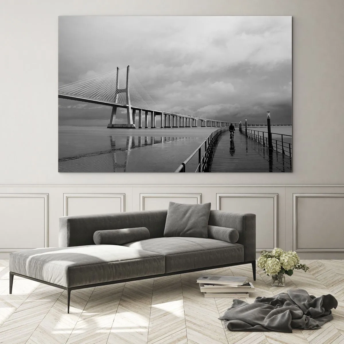Schilderen op glas - Gun iedereen wat hij verdient. - 120x80 cm