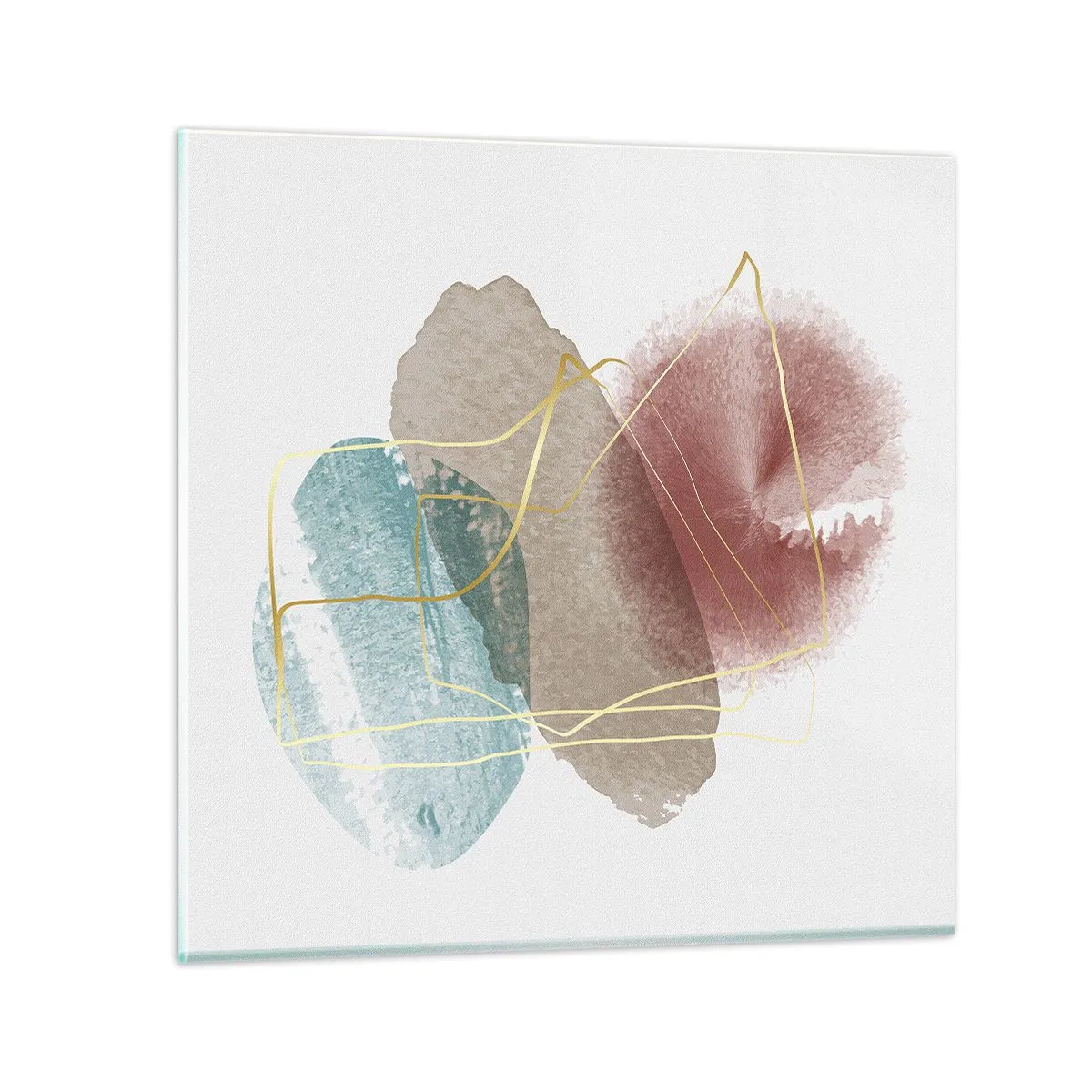 Schilderen op glas - Koralen van de ruimte - 70x70 cm
