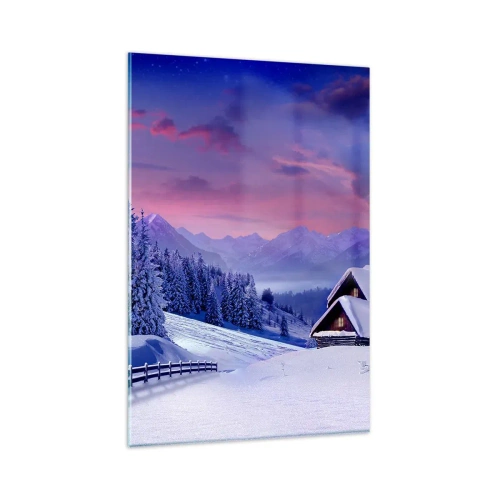 Schilderen op glas - Stille nacht - 80x120 cm