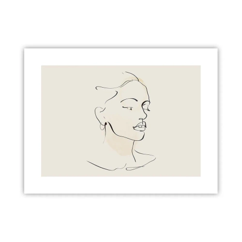 Poster - Een bepaalde lijn - 40x30 cm