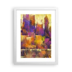 Poster in een witte lijst - Metropolitan compositie - 30x40 cm