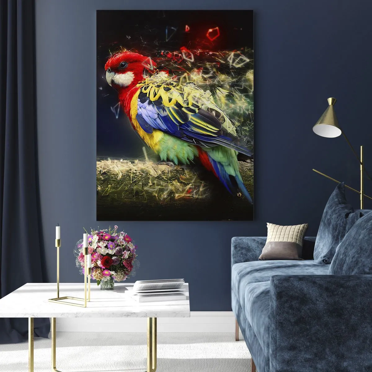 Schilderen op glas - Boodschapper van uitstraling - 50x70 cm