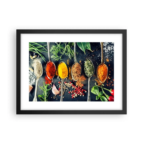 Poster in een zwarte lijst - Culinaire magie - 40x30 cm