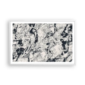 Poster in een witte lijst - Interpenetratie van tegenstellingen - 91x61 cm