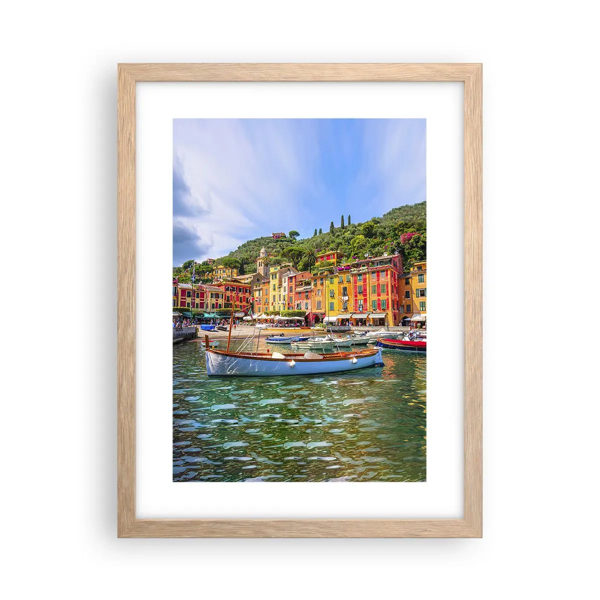 Een poster in een licht eiken lijst - Italiaanse ochtend - 30x40 cm