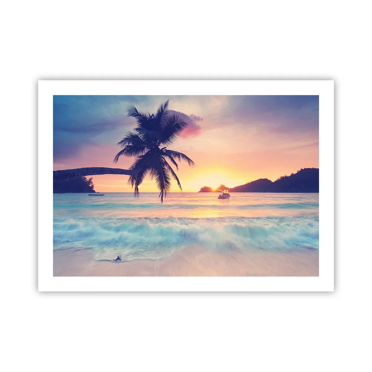 Poster - Een avond aan de baai - 70x50 cm