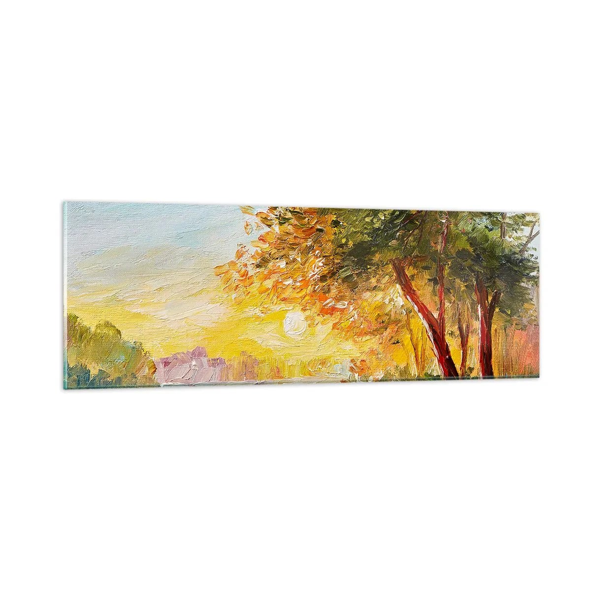 Schilderen op glas - Et in Arcadia ego - 90x30 cm
