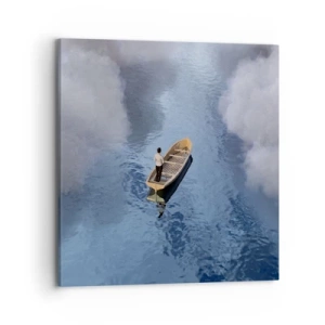 Schilderen op canvas - Leven – reis – onbekend - 70x70 cm
