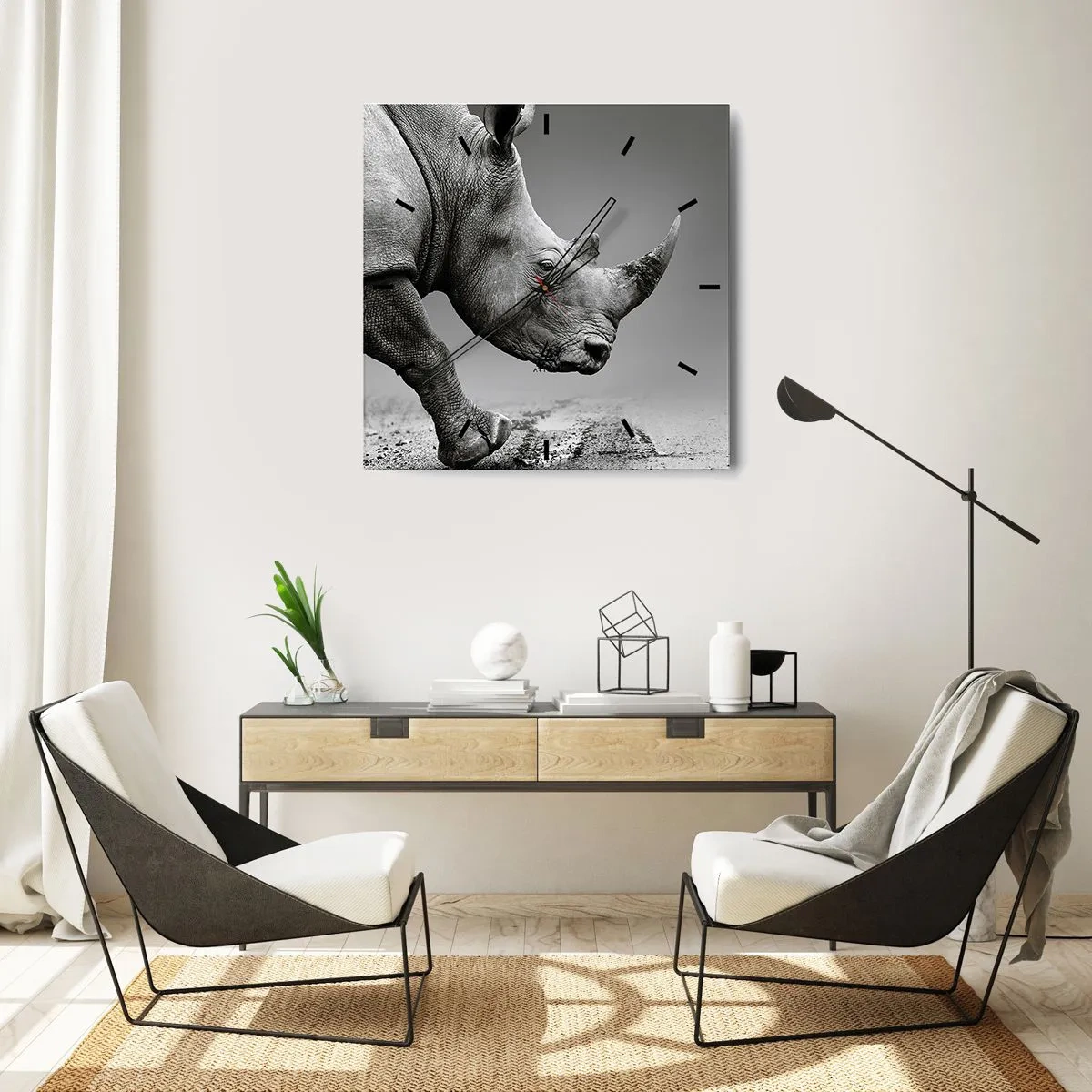 Wandklok - Klok - Onstuitbare kracht - 30x30 cm