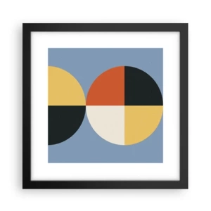 Poster in een zwarte lijst - Kijk en tel - 30x30 cm