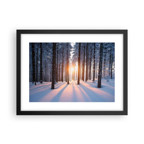 Poster in een zwarte lijst - Duidelijk in zwart-wit - 40x30 cm