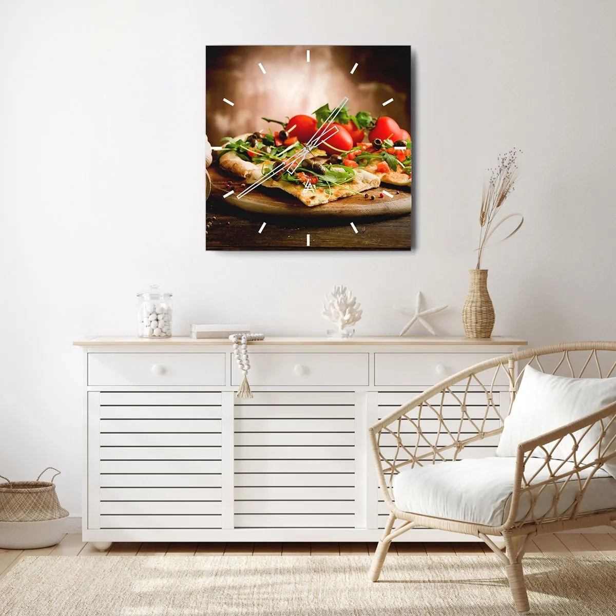 Wandklok - Klok - Recht uit de oven en uit de tuin - 30x30 cm