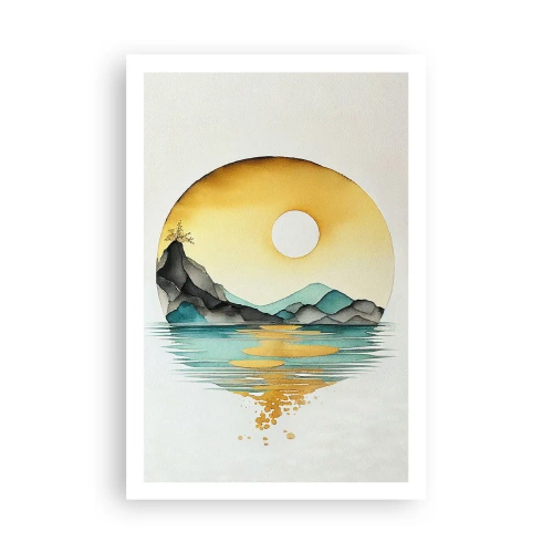 Poster - In de cirkel van schoonheid - 61x91 cm