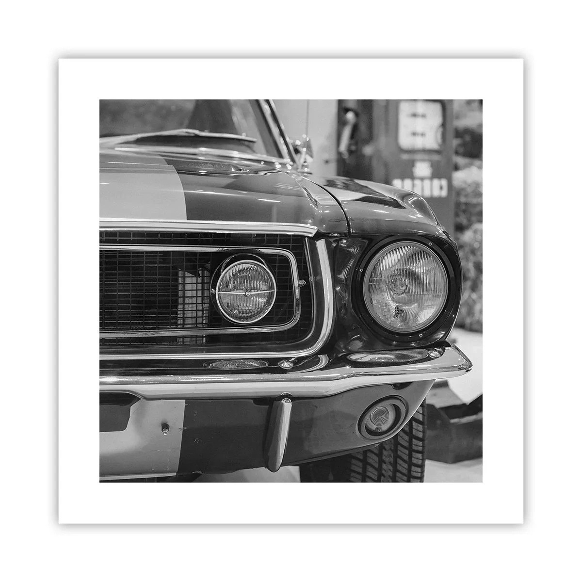 Poster - Hard rijden - 40x40 cm