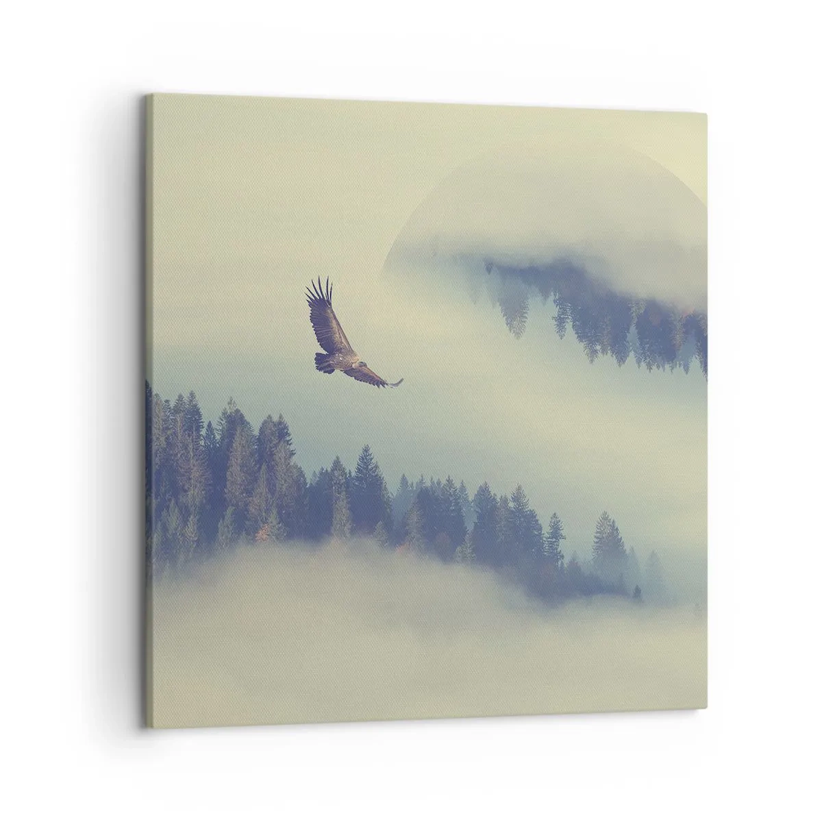Schilderen op canvas - Ik zag de schaduw van een adelaar - 50x50 cm