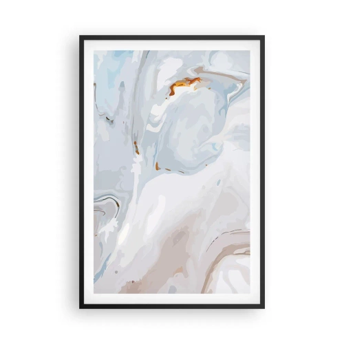 Poster in een zwarte lijst - Het wit is verheven - 61x91 cm