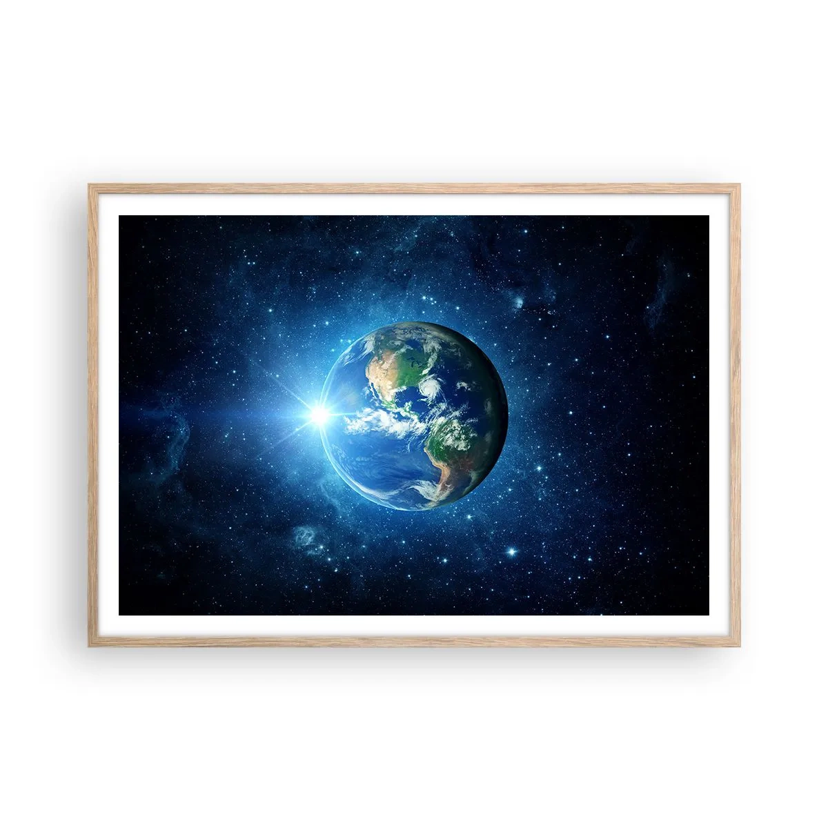 Een poster in een licht eiken lijst - We zijn in de hemel - 100x70 cm