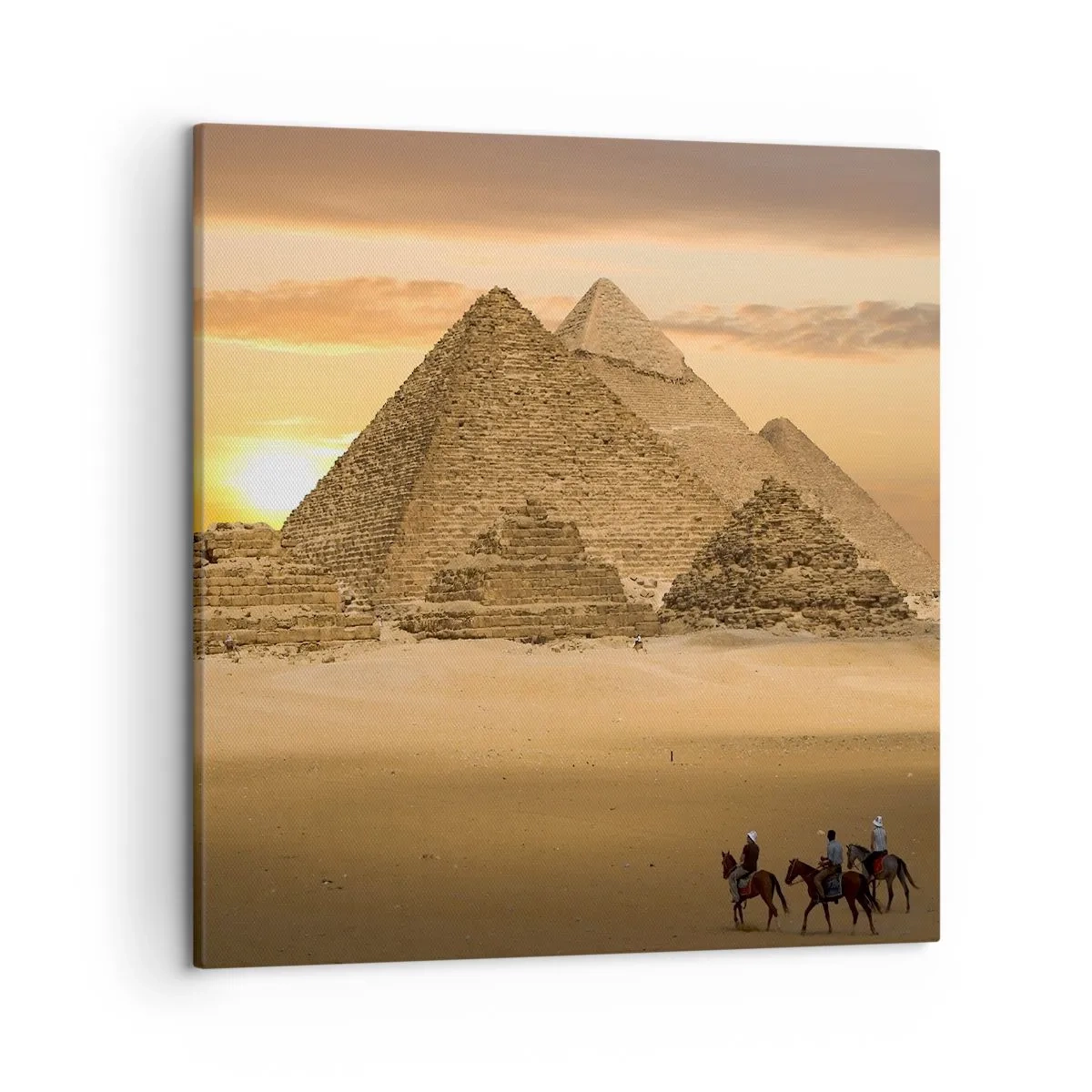 Schilderen op canvas - Geen verandering gedurende duizenden jaren - 50x50 cm