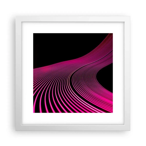 Poster in een witte lijst - Avenue van licht - 30x30 cm