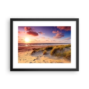Poster in een zwarte lijst - De lucht ruikt al in de zomer - 40x30 cm