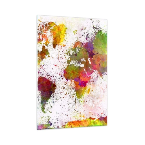Schilderen op glas - Op de een of andere manier is het hetzelfde geworden - 80x120 cm