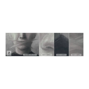 Fotobehang Monster Premium Canvas - Zonder een woord - Abstractie, Grafisch, Gezicht - 100x30 cm