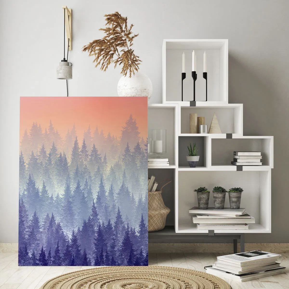 Schilderen op glas - Hoog, hoger, naar de hemel - 50x70 cm
