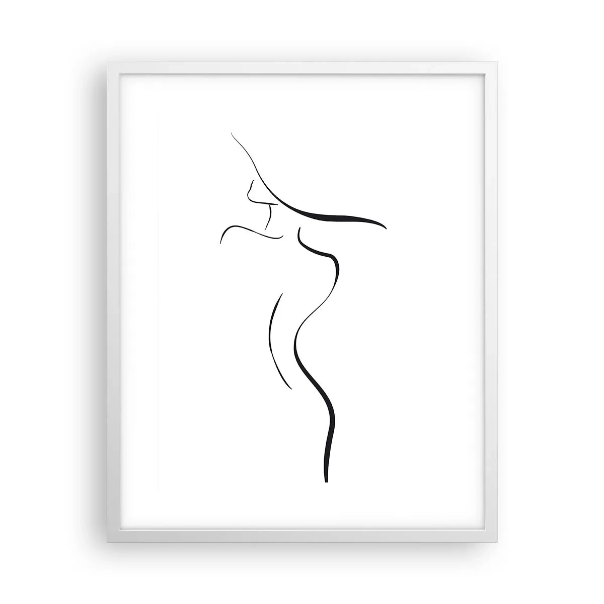 Poster in een witte lijst - Ongrijpbaar als een golf - 40x50 cm
