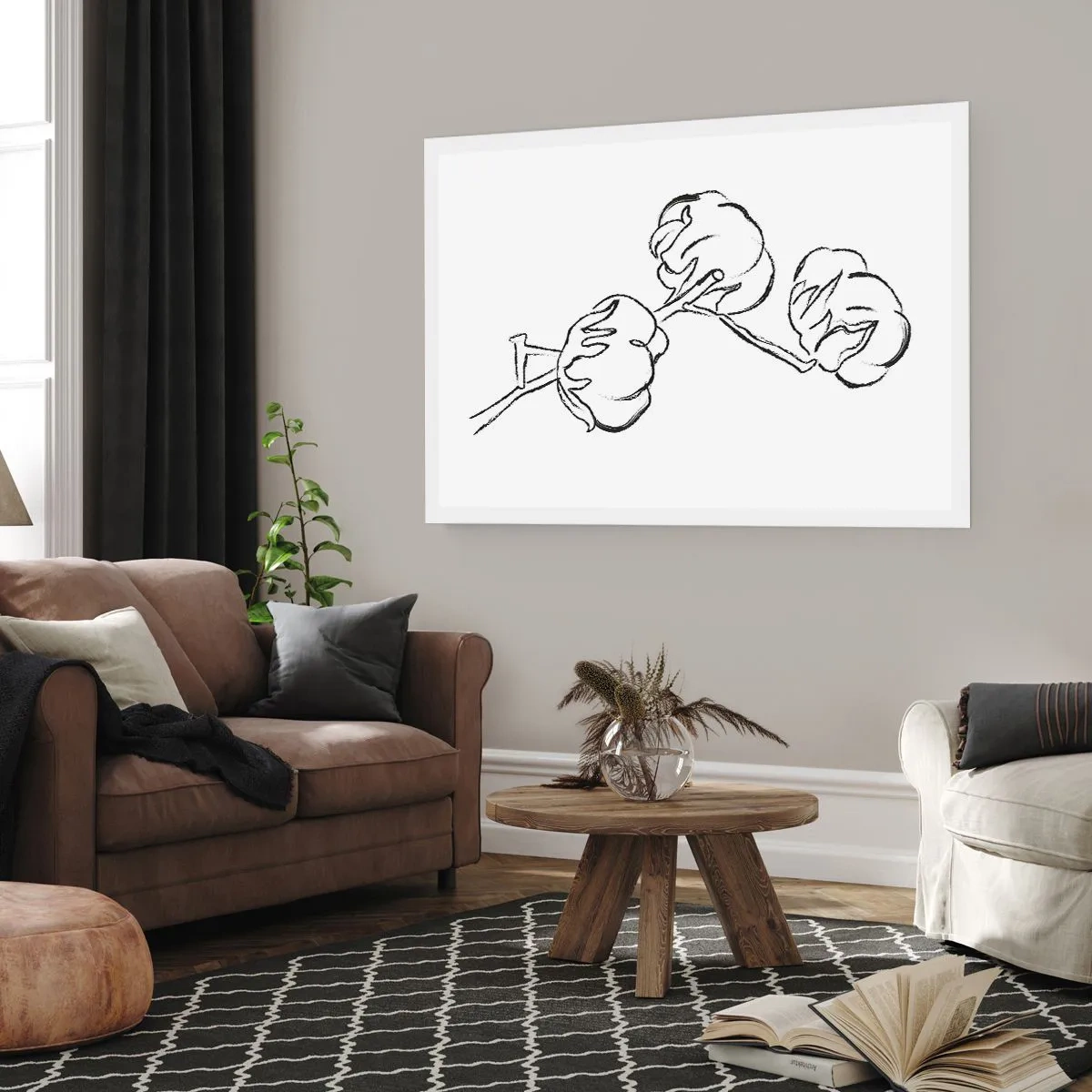 Poster - Katoen dons - 50x40 cm