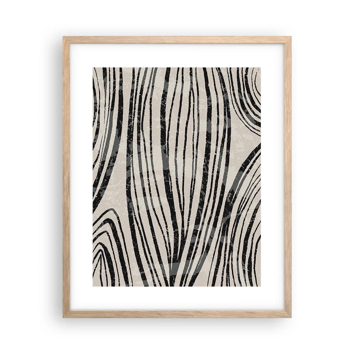 Een poster in een licht eiken lijst - Lijnoverstromingsvlakte - 40x50 cm