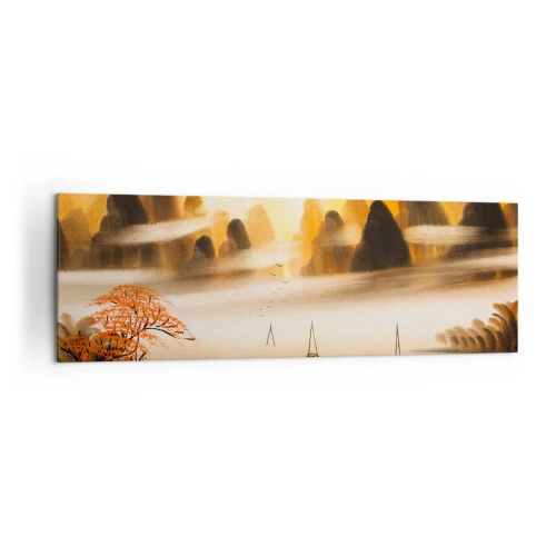 Schilderen op canvas - Verder dan het Verre Oosten - 160x50 cm