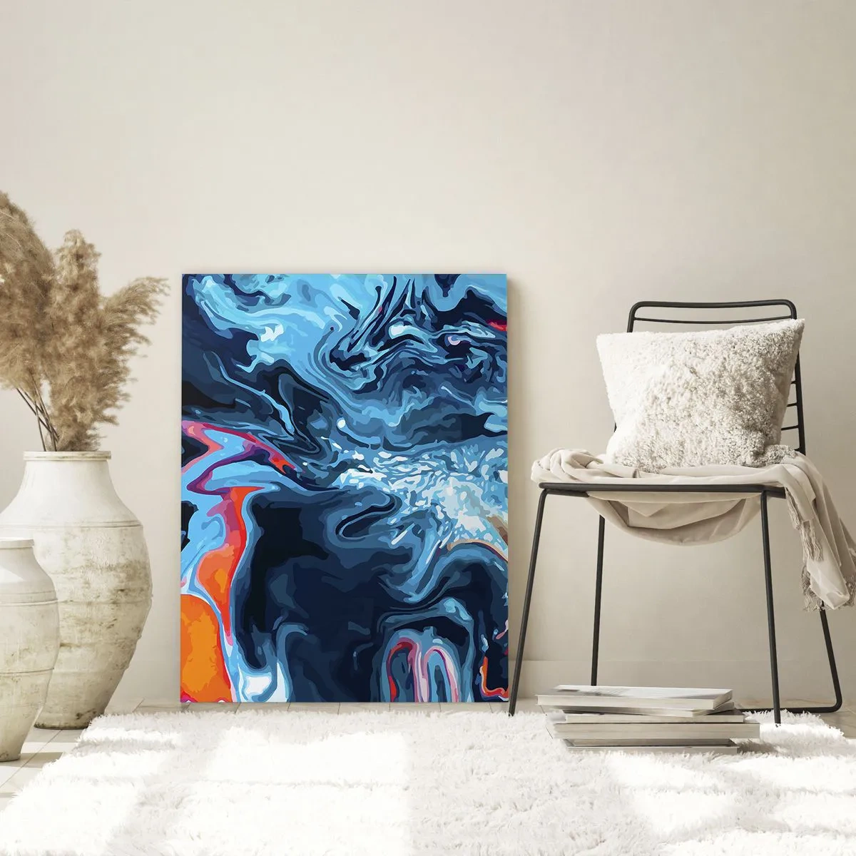 Schilderen op glas - Reis naar het centrum van de hemel - 70x100 cm