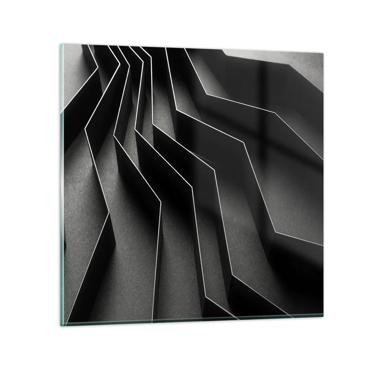 Schilderen op glas - Ruimtelijke orde - 60x60 cm