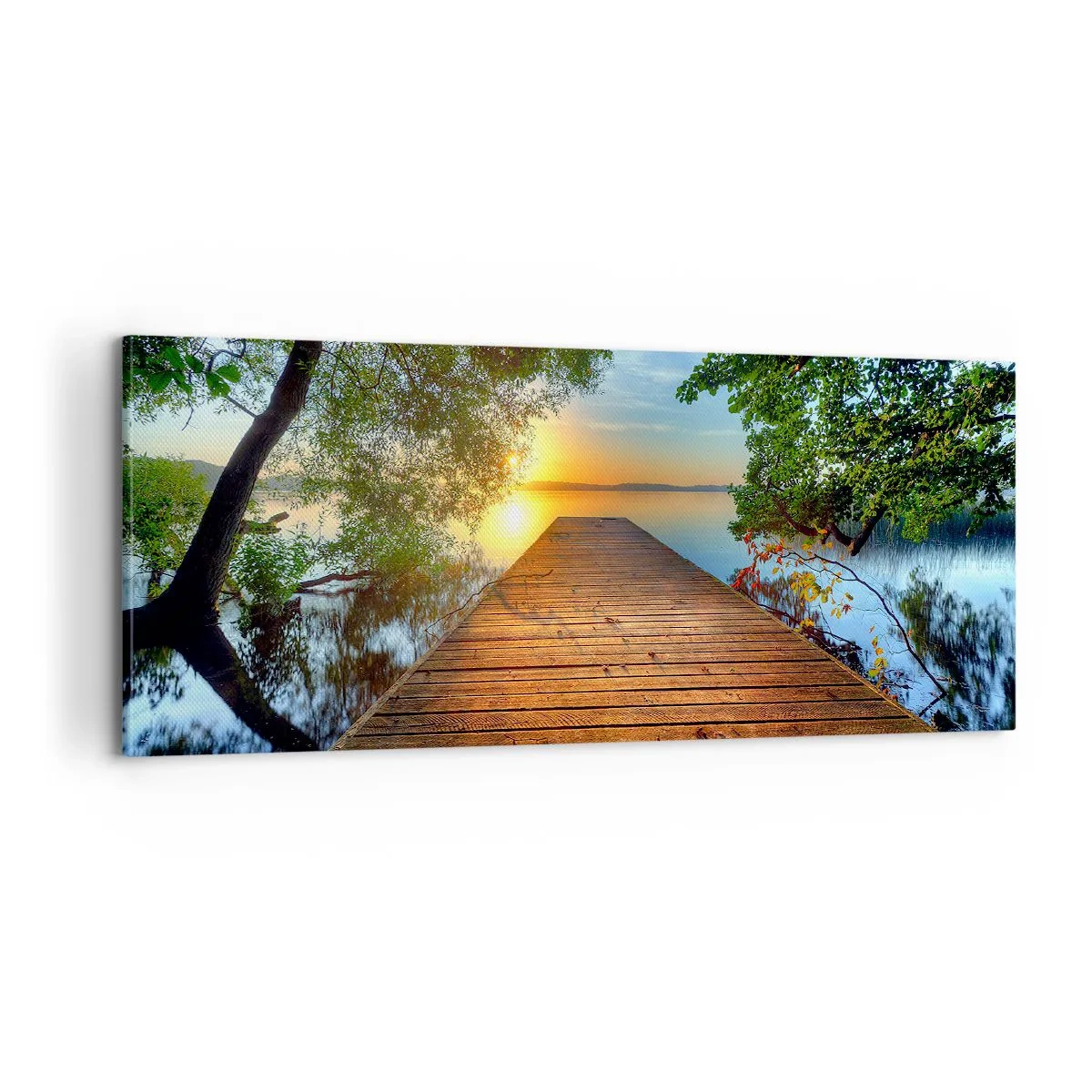 Schilderen op canvas - Neem de tijd, ga zitten - 100x40 cm